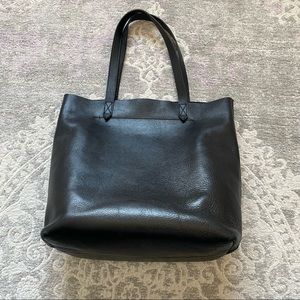 Madewell Medium Transport Tote Black Leather